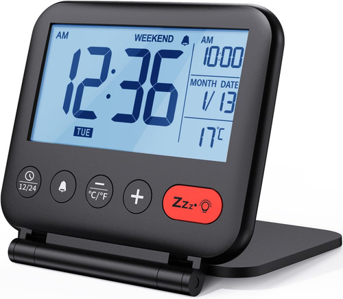 Travel alarm clock foldable - travel,