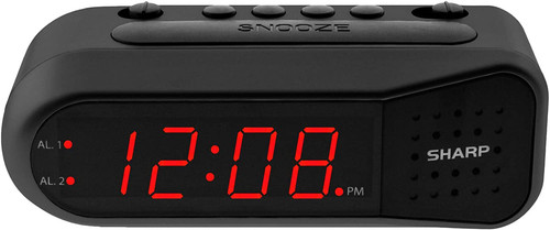 Sharp digital alarm - sharp, clock