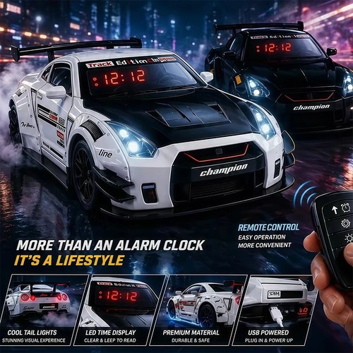 Hypercar led alarm - hypercar, clock