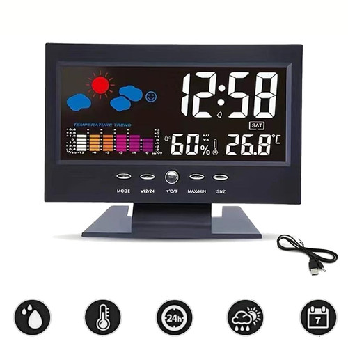 Digital alarm clock - digital, led