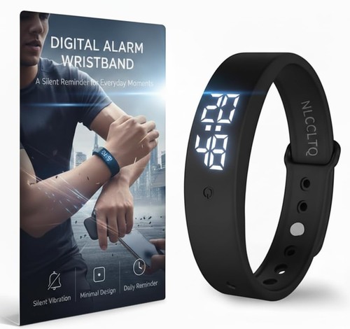 Vibrating alarm wristband - vibrating,