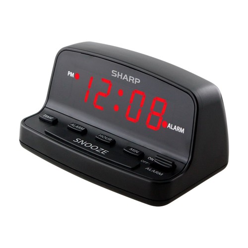 Sharp digital alarm clock loud - alarm,