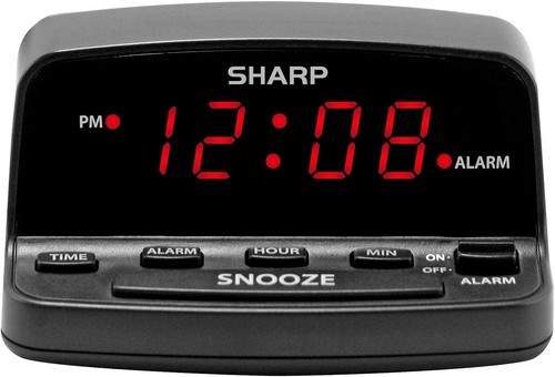Sharp digital alarm - alarm, clock