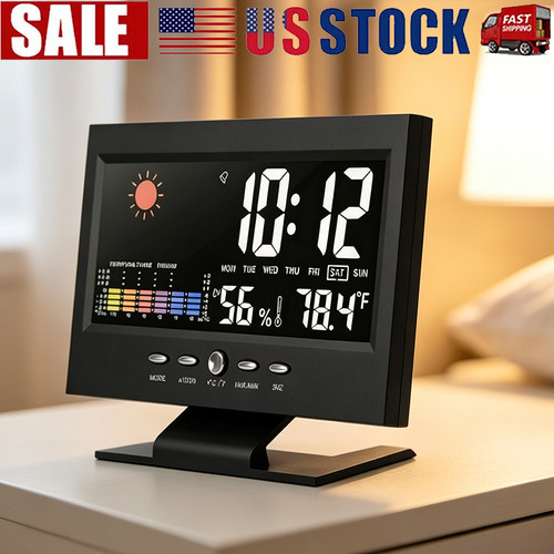 Led digital alarm clock - led,