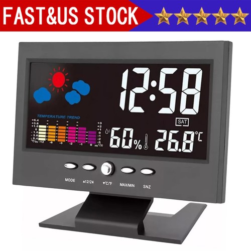 Led digital alarm clock snooze - led,