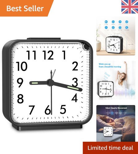Elegant silent alarm clock - silent,