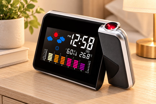 Led projection alarm - led, clock
