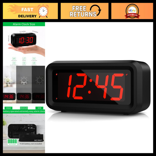 Black case red led alarm - case,