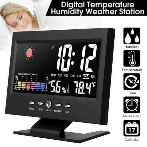 Led digital alarm clock snooze - led,