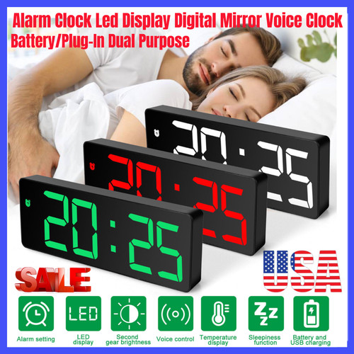 Digital led desk - desk, clock