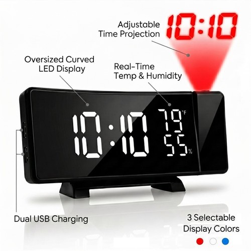 Projection alarm clock - alarm,