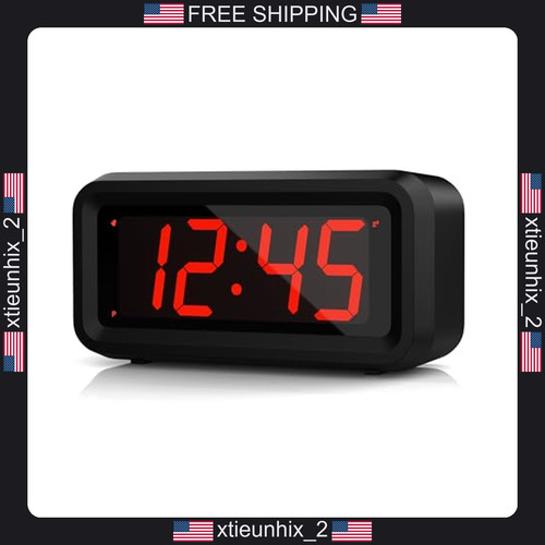Digital alarm clock with 2 - alarm,