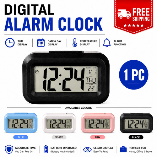 Digital alarm clock battery - digital,