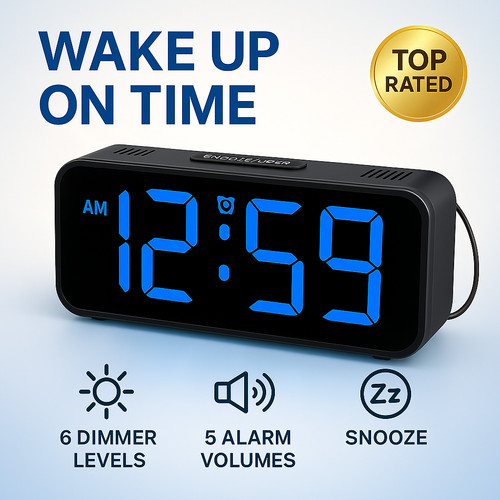 Digital alarm clock for - alarm,