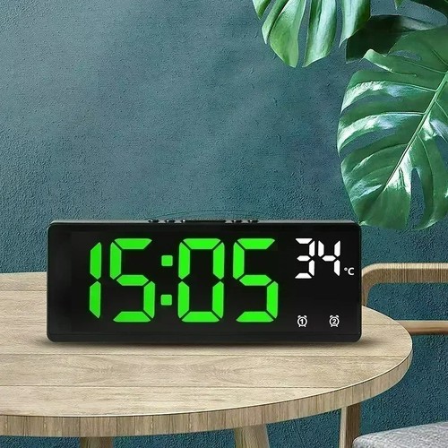 Large digital alarm clock led - large,