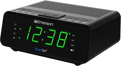 Emerson smartset alarm clock - smartset,