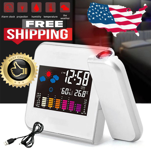 Led projection alarm clock - led,
