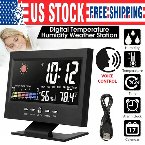 Led digital alarm clock snooze - digital,