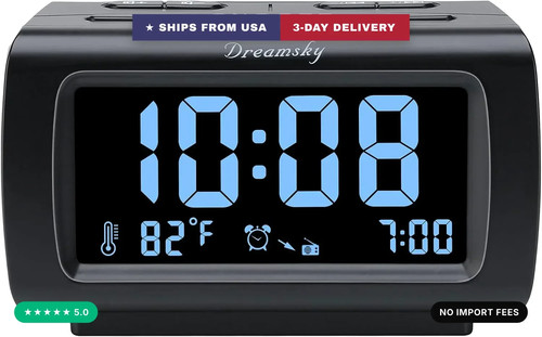 Alarm clock radio for bedrooms - clock,